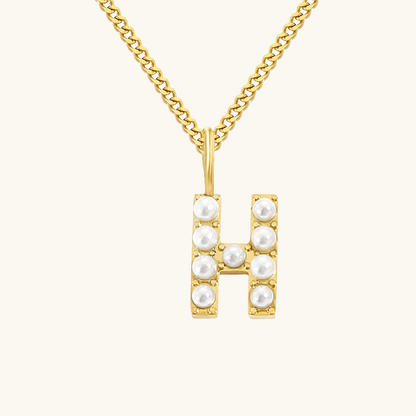 Initial Essence Pearl Kette
