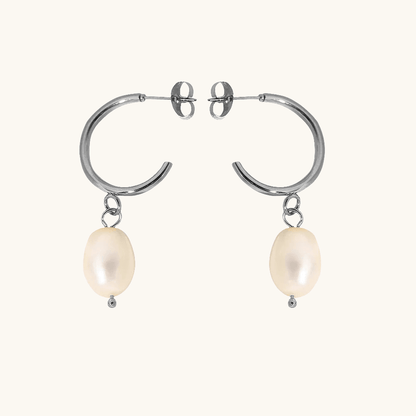 Pearl Hoop Ohrringe - Fascina