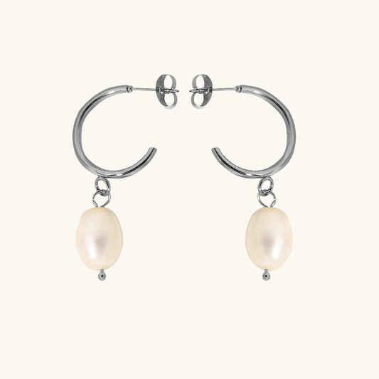 Pearl Hoop Ohrringe - Fascina