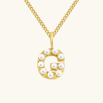 Initial Essence Pearl Kette