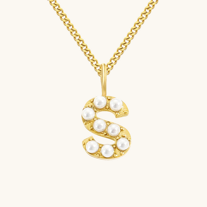 Initial Essence Pearl Kette