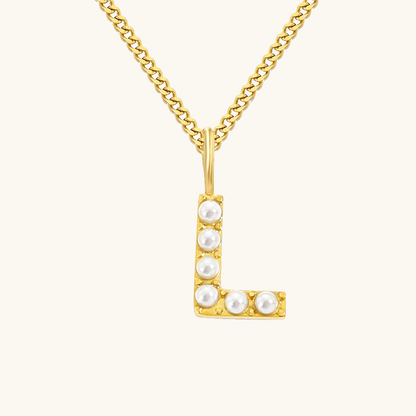 Initial Essence Pearl Kette