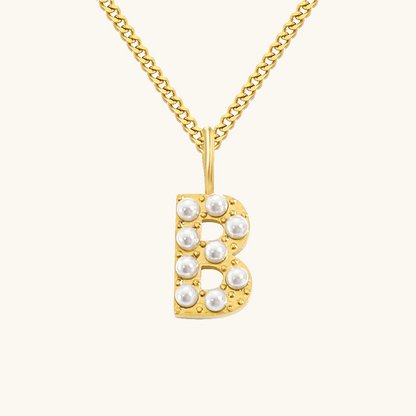 Initial Essence Pearl Kette